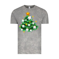 Cloud Rock Christmas tree with teeth Vintage Tee - AdoDesignShop