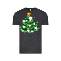Vintage Black Christmas tree with teeth Vintage Tee - AdoDesignShop