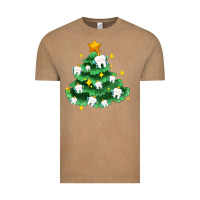 Vintage Coffee Christmas tree with teeth Vintage Tee - AdoDesignShop