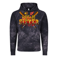 Cloud Black softball sister Vintage Hoodie - AdoDesignShop