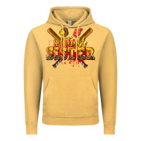 Vintage Mustard softball sister Vintage Hoodie - AdoDesignShop