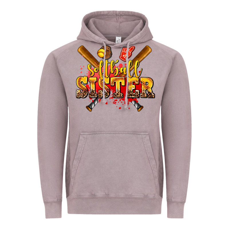 Softball Sister Vintage Hoodie by AdoDesignShop | Teevron