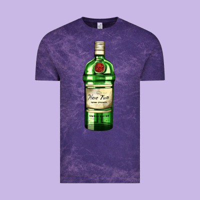 Have Fun Gin Bottle Vintage Tee Designed By Adodesignshop