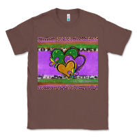 Chestnut mardi gras hearts and fleur de lis Classic Tee - Jasminsmagicworld