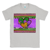Moon Dust mardi gras hearts and fleur de lis Classic Tee - Jasminsmagicworld