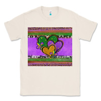 Natural mardi gras hearts and fleur de lis Classic Tee - Jasminsmagicworld