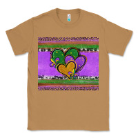 Toasted Coconut mardi gras hearts and fleur de lis Classic Tee - Jasminsmagicworld