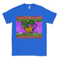 True Royal mardi gras hearts and fleur de lis Classic Tee - Jasminsmagicworld