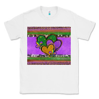 White mardi gras hearts and fleur de lis Classic Tee - Jasminsmagicworld
