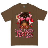 Cacao cupid's favorite postal worker afro messy bun Premium Tee - texasbilliewilder