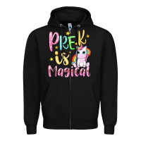 Black pre k is magical Zipper Hoodie - NancyCooperArtShop