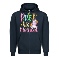 Navy pre k is magical Zipper Hoodie - NancyCooperArtShop