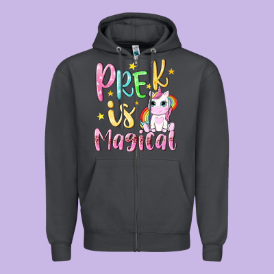 Pre K Is Magical Zipper Hoodie Designed By Nancycooperartshop