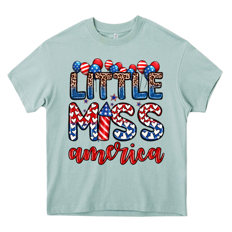 Little Miss America Heavy Core Tee by Zillion Design Studio | Teevron