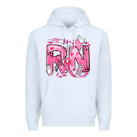 White breast cancer rn registered nurse Premium Hoodie - JahusDesignShop