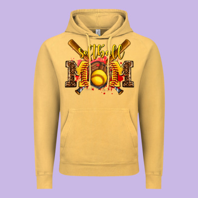 Softball Mom Vintage Hoodie Designed By Adodesignshop