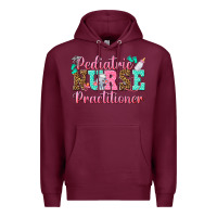 Burgundy Pediatric Nurse Practitioner Premium Hoodie - texasbilliewilder