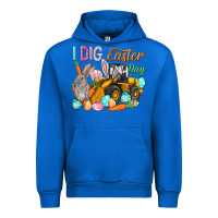 Cobalt I dig Easter Day Urban Hoodie - HowdyJamesFarm