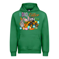 Emerald I dig Easter Day Urban Hoodie - HowdyJamesFarm