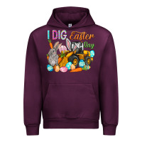 Mauve Wine I dig Easter Day Urban Hoodie - HowdyJamesFarm