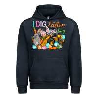 Navy I dig Easter Day Urban Hoodie - HowdyJamesFarm