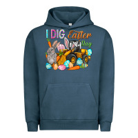 Pigment Midnight Navy I dig Easter Day Urban Hoodie - HowdyJamesFarm