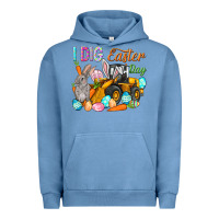 Pigment Pebble Blue I dig Easter Day Urban Hoodie - HowdyJamesFarm