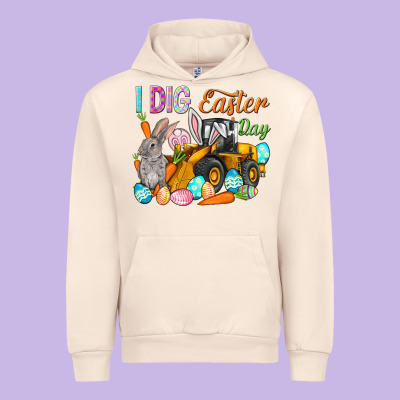 I Dig Easter Day Urban Hoodie Designed By Howdyjamesfarm