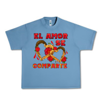 Pebble Blue el amor se comparte with churros Urban Heavy Tee - AdoDesignShop