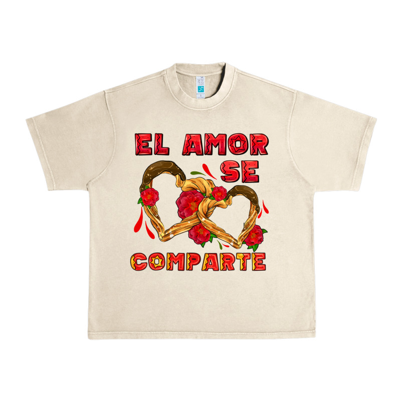 El Amor Se Comparte With Churros Urban Heavy Tee by AdoDesignShop | Teevron