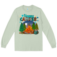 Matcha happy camper Long Sleeve Tee - MaliasSmallBusiness