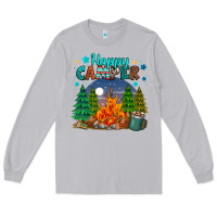 Moon Dust happy camper Long Sleeve Tee - MaliasSmallBusiness
