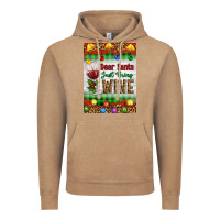 Vintage Coffee Christmas Dear Santa Just Bring Wine Vintage Hoodie - Artiststas