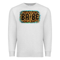 Oatmeal Heather Leopard Pattern Babe Tried Premium Sweatshirt - Bettercallsaul