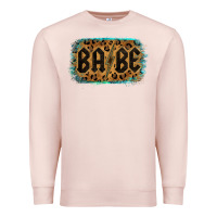 Pale Pink Leopard Pattern Babe Tried Premium Sweatshirt - Bettercallsaul