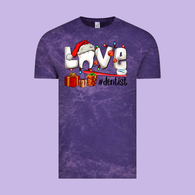 Christmas Love  Dentist Vintage Tee Designed By Adodesignshop