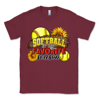 Burgundy Softball Is My Favorite Season Classic Tee - LillyAllenDesigns