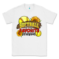 White Softball Is My Favorite Season Classic Tee - LillyAllenDesigns