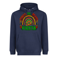 Navy cinco de mayo fiesta rainbow Heavyweight Hoodie - BarkalooDesign