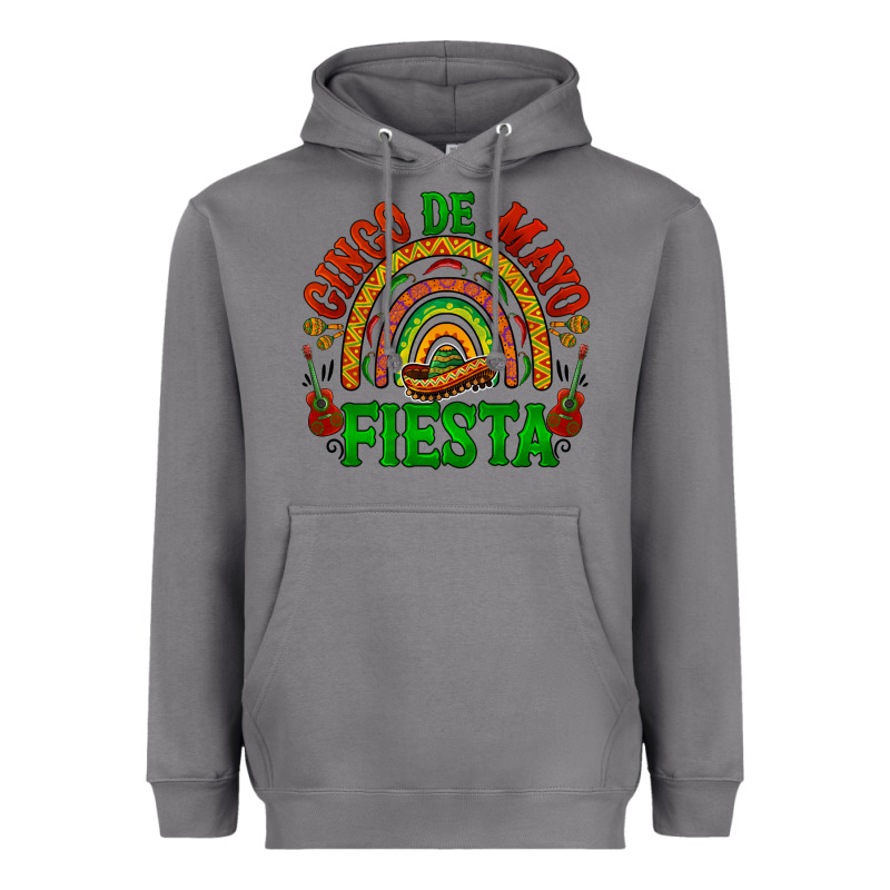 Cinco De Mayo Fiesta Rainbow Heavyweight Hoodie by BarkalooDesign | Teevron
