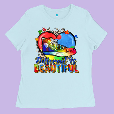 Different Is Beautiful Ladies Tee Designed By Zillion Design Studio