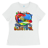 White different is beautiful Ladies Tee - Zillion Design Studio