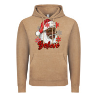 Vintage Coffee african american santa believe Vintage Hoodie - RanaPortraitStore