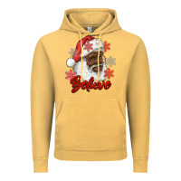 Vintage Mustard african american santa believe Vintage Hoodie - RanaPortraitStore