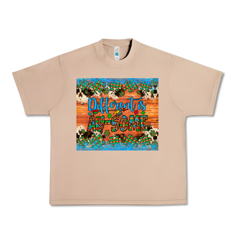 Different Is Au Some Autism Awareness Cowhide Leopard Tumbler Urban Heavy Tee by Artiststas | Teevron