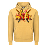 Vintage Mustard softball mini Vintage Hoodie - AdoDesignShop