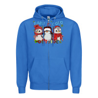 True Royal baby ıt's cold outside Zipper Hoodie - MaliasSmallBusiness
