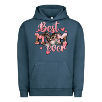 Pigment Midnight Navy Best mom ever Mother's Day Urban Hoodie - CowGirlArtShop
