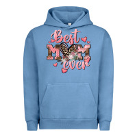 Pigment Pebble Blue Best mom ever Mother's Day Urban Hoodie - CowGirlArtShop