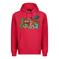 Cardinal Basketball coffee cups Premium Hoodie - NancyCooperArtShop